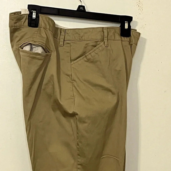 Lee relaxed fit classic 4 pocket style women pants size 16 medium color flax - Picture 13 of 15